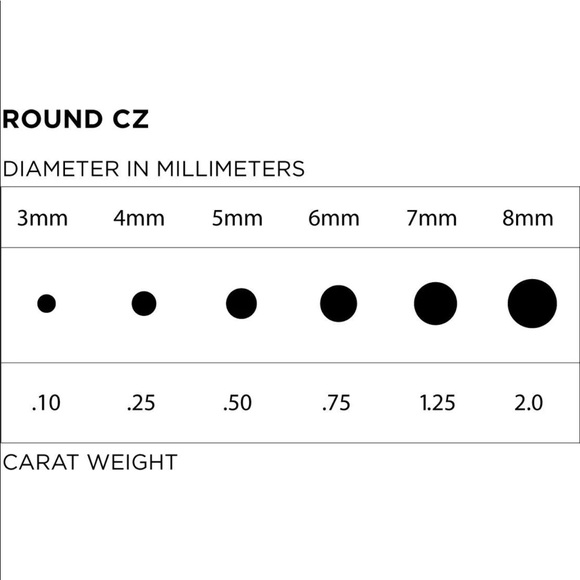💎 1.25Ct Cubic zirconia 14k Solid White Gold - Picture 4 of 4